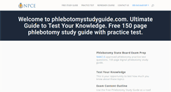 Desktop Screenshot of phlebotomystudyguide.com