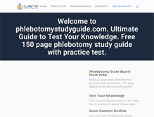 Tablet Screenshot of phlebotomystudyguide.com